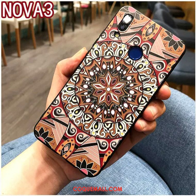 Étui Huawei Nova 3 Créatif Style Chinois Tout Compris, Coque Huawei Nova 3 Jeunesse Téléphone Portable