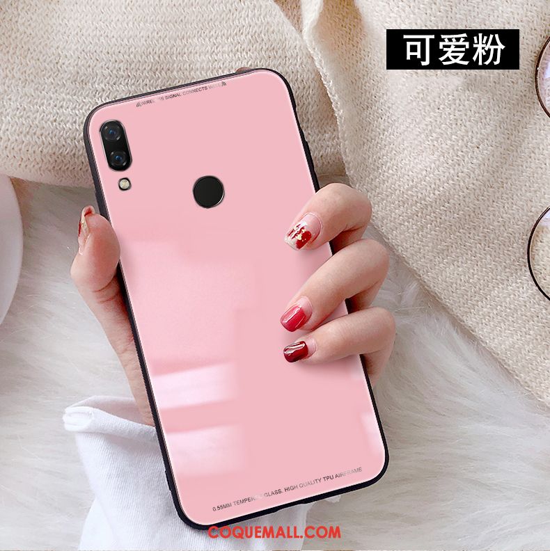 Étui Huawei Nova 3 Créatif Verre Téléphone Portable, Coque Huawei Nova 3 Couleur Unie Difficile