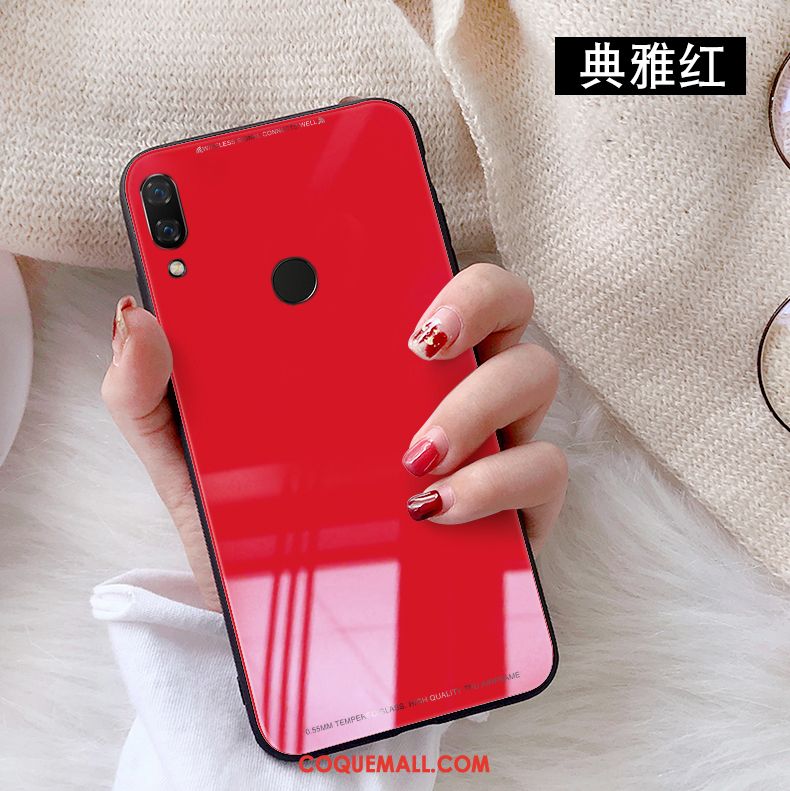 Étui Huawei Nova 3 Créatif Verre Téléphone Portable, Coque Huawei Nova 3 Couleur Unie Difficile