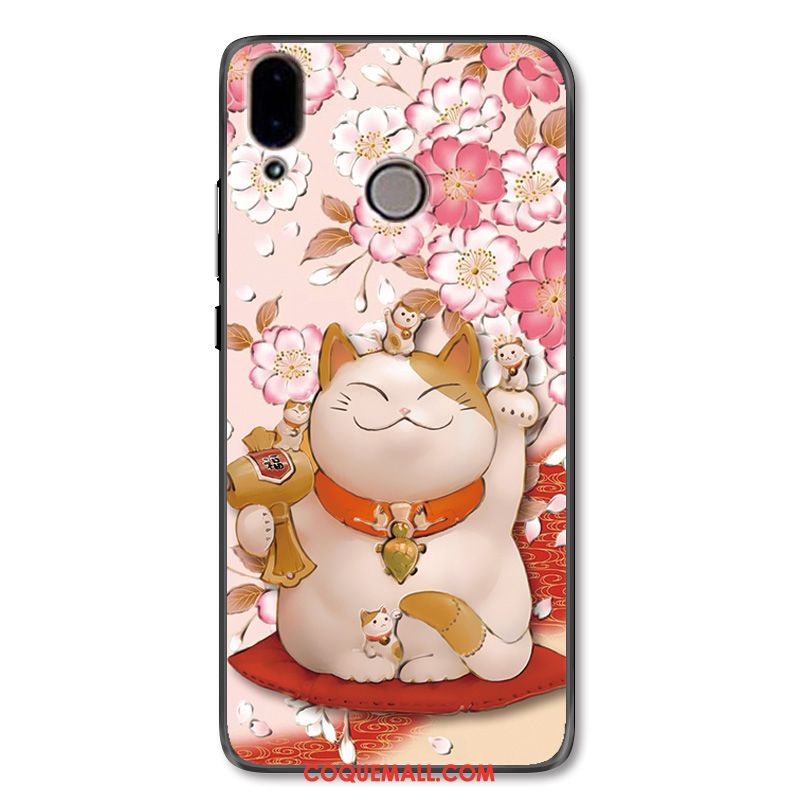 Étui Huawei Nova 3 Dessin Animé De Fête Chat, Coque Huawei Nova 3 Richesse Charmant