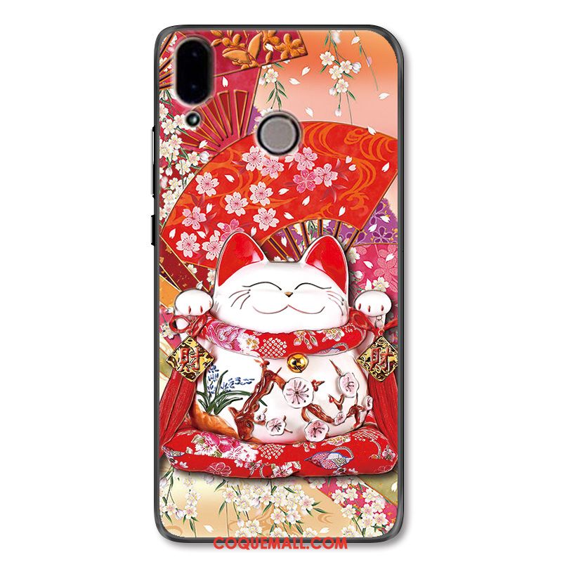 Étui Huawei Nova 3 Dessin Animé De Fête Chat, Coque Huawei Nova 3 Richesse Charmant