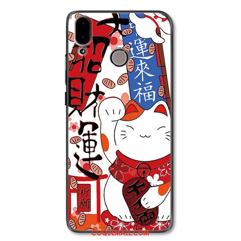 Étui Huawei Nova 3 Dessin Animé De Fête Chat, Coque Huawei Nova 3 Richesse Charmant