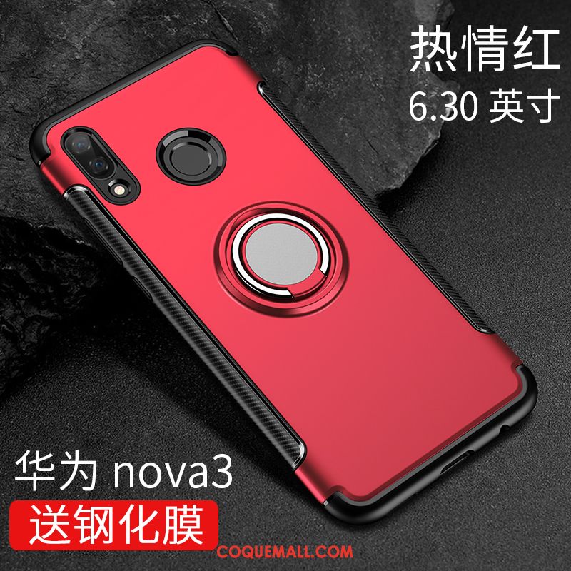 Étui Huawei Nova 3 Fluide Doux Silicone Nouveau, Coque Huawei Nova 3 Noir Incassable