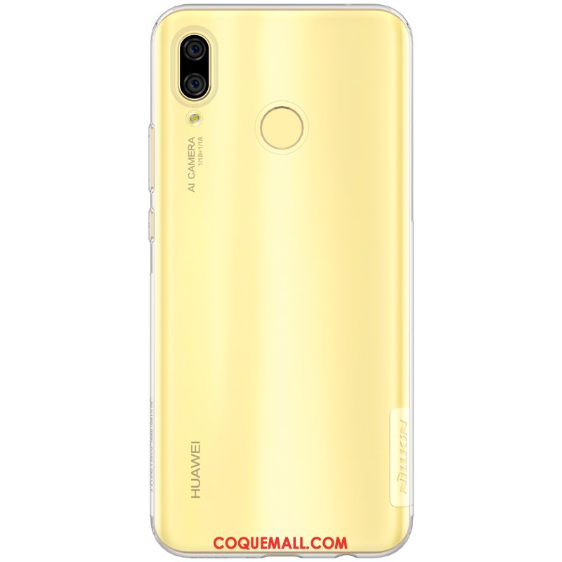 Étui Huawei Nova 3 Fluide Doux Tout Compris Or, Coque Huawei Nova 3 Transparent Silicone