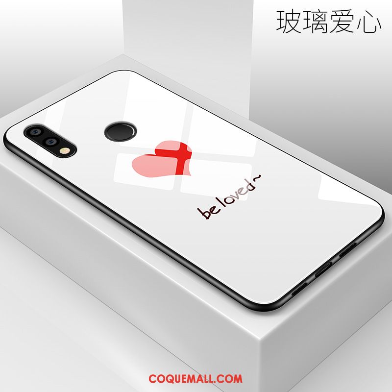 Étui Huawei Nova 3 Incassable Verre Silicone, Coque Huawei Nova 3 Amour Ornements Suspendus