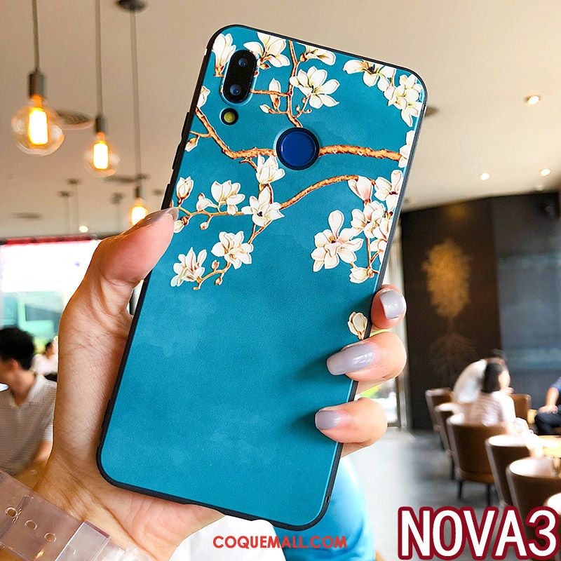 Étui Huawei Nova 3 Personnalité Fluide Doux Ornements Suspendus, Coque Huawei Nova 3 Protection Silicone