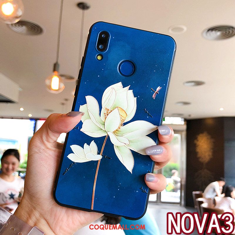 Étui Huawei Nova 3 Personnalité Fluide Doux Ornements Suspendus, Coque Huawei Nova 3 Protection Silicone