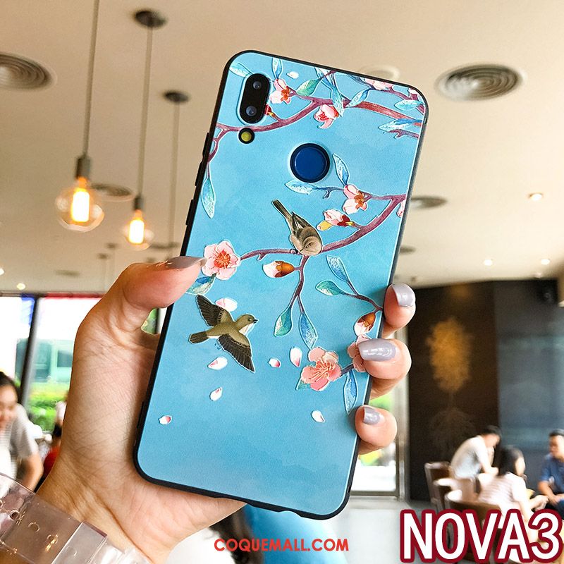 Étui Huawei Nova 3 Personnalité Fluide Doux Ornements Suspendus, Coque Huawei Nova 3 Protection Silicone