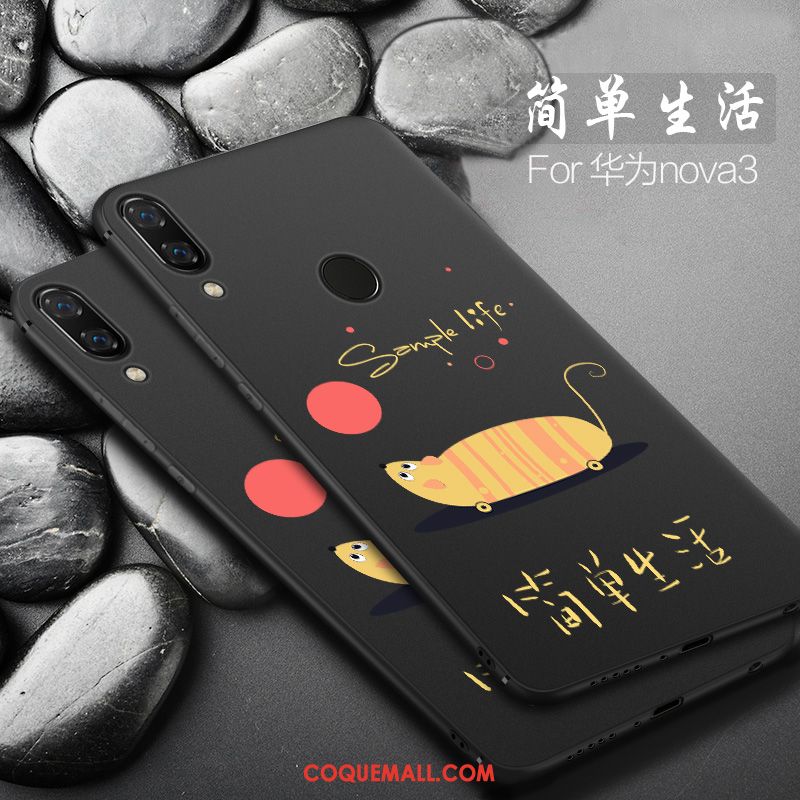 Étui Huawei Nova 3 Petit Protection Dessin Animé, Coque Huawei Nova 3 Net Rouge Tout Compris