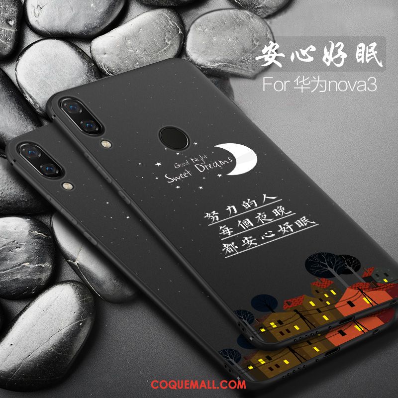 Étui Huawei Nova 3 Petit Protection Dessin Animé, Coque Huawei Nova 3 Net Rouge Tout Compris