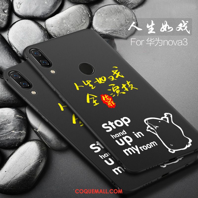 Étui Huawei Nova 3 Petit Protection Dessin Animé, Coque Huawei Nova 3 Net Rouge Tout Compris