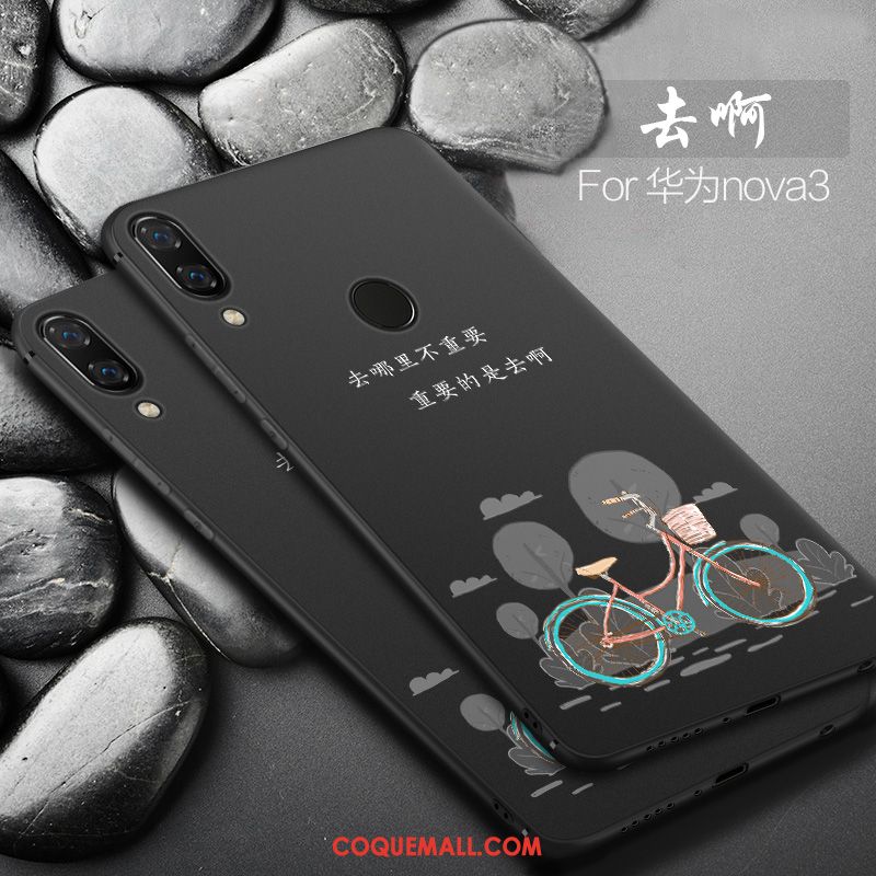 Étui Huawei Nova 3 Petit Protection Dessin Animé, Coque Huawei Nova 3 Net Rouge Tout Compris