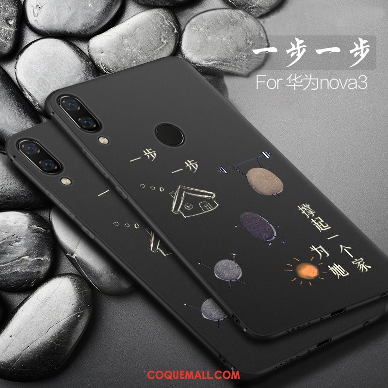 Étui Huawei Nova 3 Petit Protection Dessin Animé, Coque Huawei Nova 3 Net Rouge Tout Compris