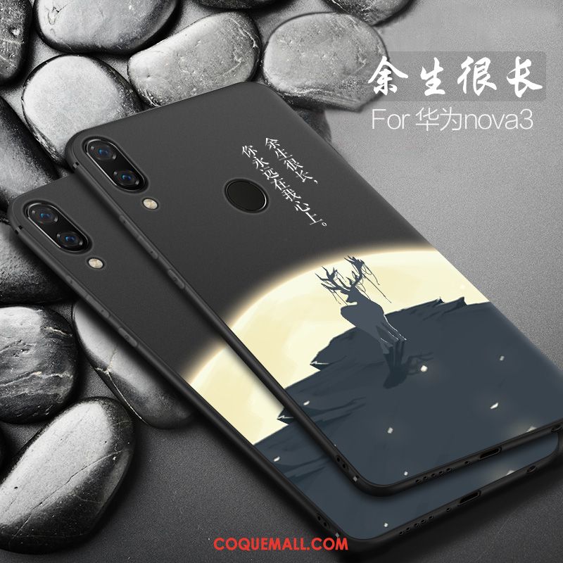 Étui Huawei Nova 3 Petit Protection Dessin Animé, Coque Huawei Nova 3 Net Rouge Tout Compris