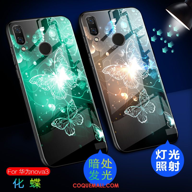 Étui Huawei Nova 3 Protection Incassable Lumineuses, Coque Huawei Nova 3 Fluide Doux Téléphone Portable