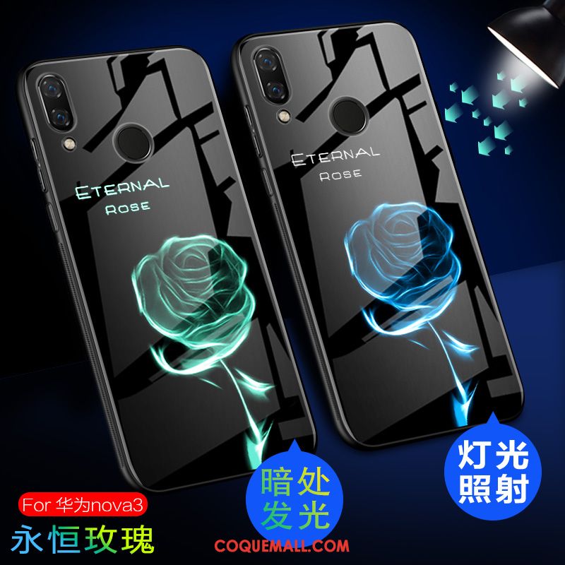 Étui Huawei Nova 3 Protection Incassable Lumineuses, Coque Huawei Nova 3 Fluide Doux Téléphone Portable