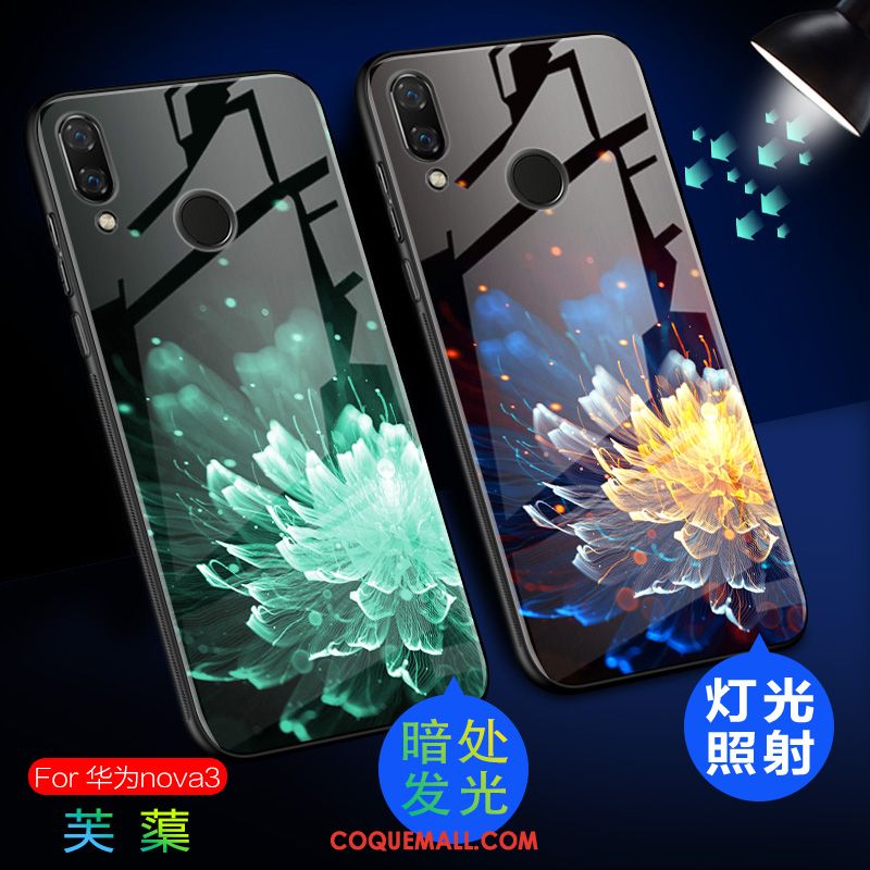 Étui Huawei Nova 3 Protection Incassable Lumineuses, Coque Huawei Nova 3 Fluide Doux Téléphone Portable