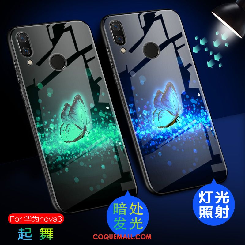 Étui Huawei Nova 3 Protection Incassable Lumineuses, Coque Huawei Nova 3 Fluide Doux Téléphone Portable