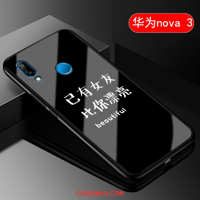 Étui Huawei Nova 3 Protection Tout Compris Style Chinois, Coque Huawei Nova 3 Amoureux Rouge
