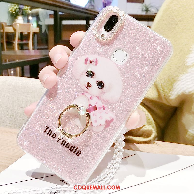 Étui Huawei Nova 3 Strass Téléphone Portable Rose, Coque Huawei Nova 3 Tout Compris Créatif