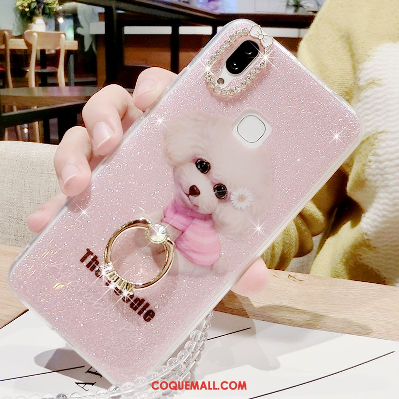 Étui Huawei Nova 3 Strass Téléphone Portable Rose, Coque Huawei Nova 3 Tout Compris Créatif