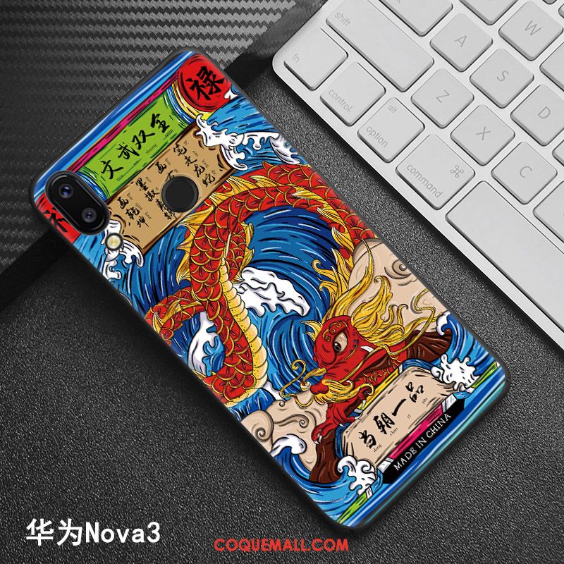 Étui Huawei Nova 3 Style Chinois Modèle Tendance, Coque Huawei Nova 3 Téléphone Portable Personnalisé