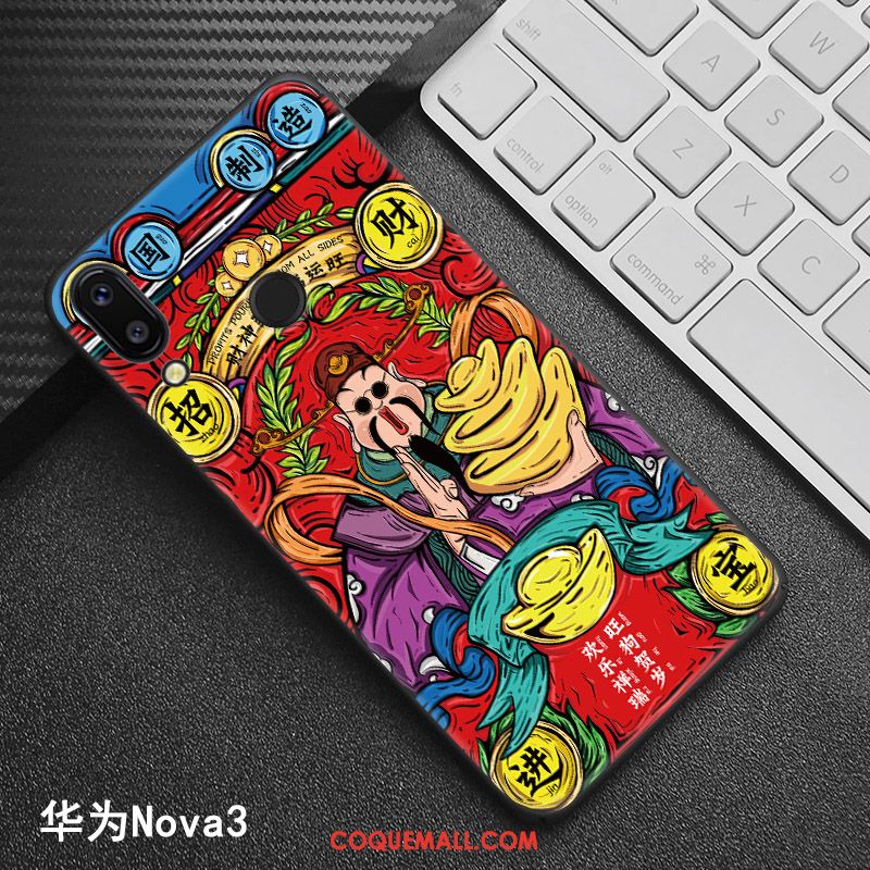 Étui Huawei Nova 3 Style Chinois Modèle Tendance, Coque Huawei Nova 3 Téléphone Portable Personnalisé