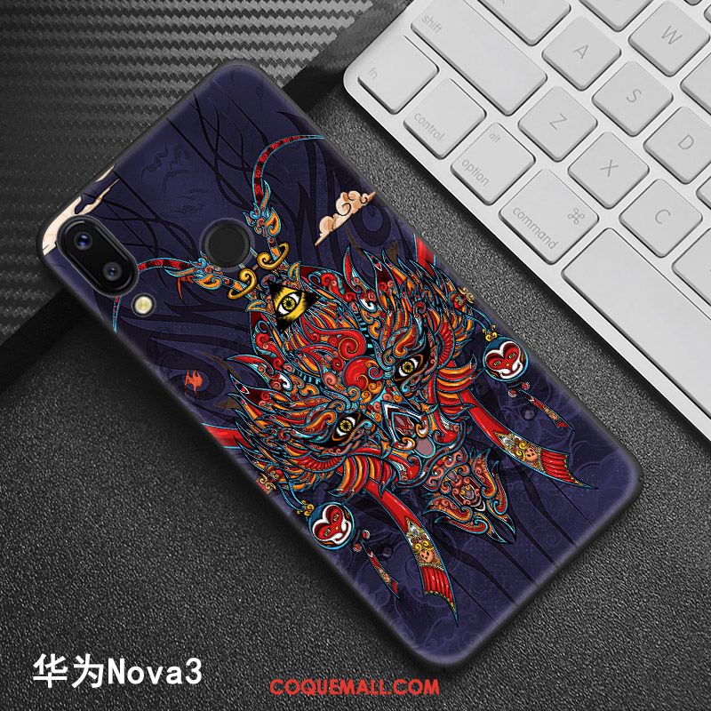 Étui Huawei Nova 3 Style Chinois Modèle Tendance, Coque Huawei Nova 3 Téléphone Portable Personnalisé