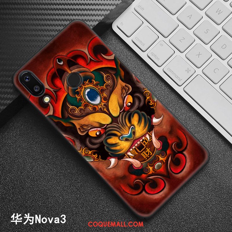 Étui Huawei Nova 3 Style Chinois Modèle Tendance, Coque Huawei Nova 3 Téléphone Portable Personnalisé