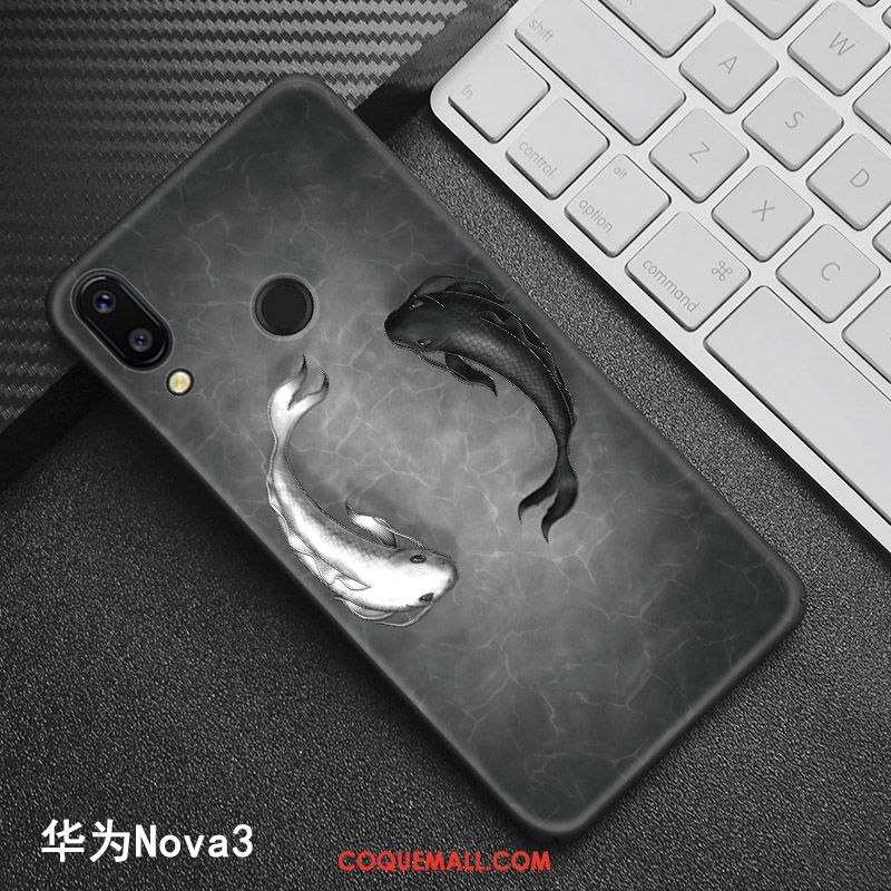 Étui Huawei Nova 3 Style Chinois Modèle Tendance, Coque Huawei Nova 3 Téléphone Portable Personnalisé