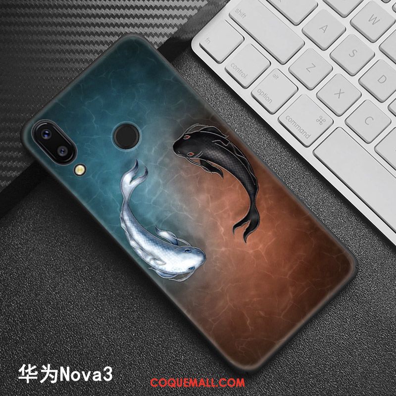 Étui Huawei Nova 3 Style Chinois Modèle Tendance, Coque Huawei Nova 3 Téléphone Portable Personnalisé