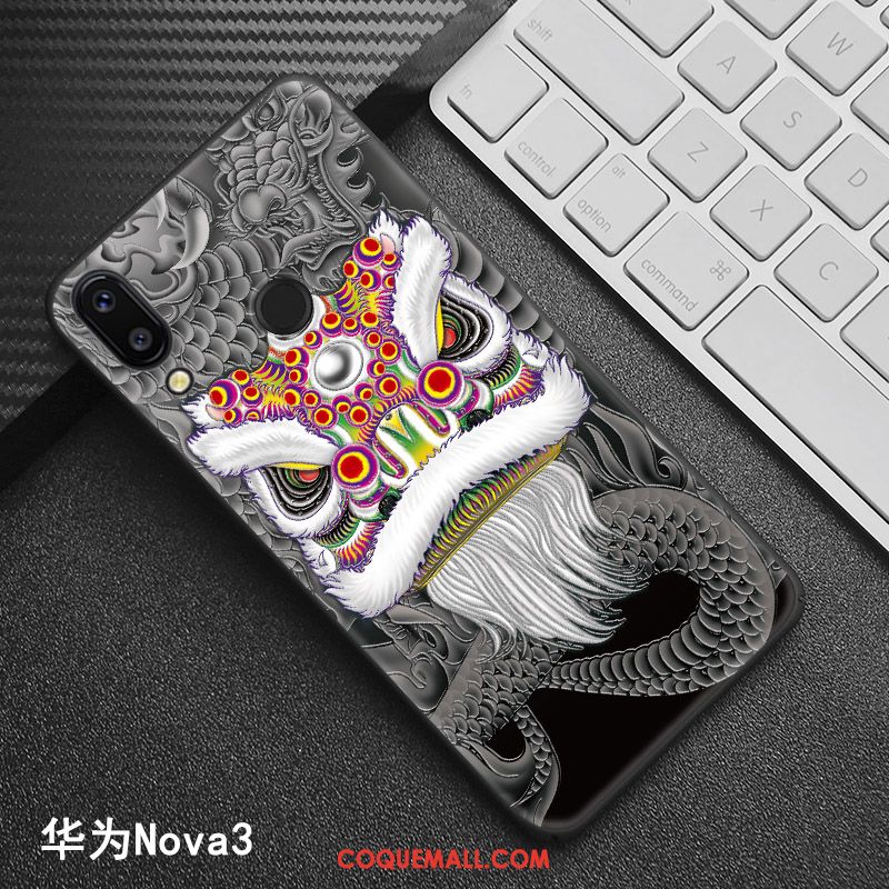 Étui Huawei Nova 3 Style Chinois Modèle Tendance, Coque Huawei Nova 3 Téléphone Portable Personnalisé