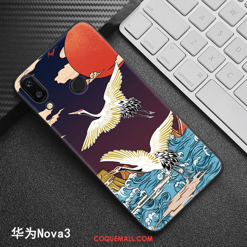 Étui Huawei Nova 3 Style Chinois Modèle Tendance, Coque Huawei Nova 3 Téléphone Portable Personnalisé