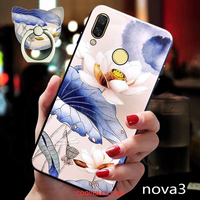 Étui Huawei Nova 3 Style Chinois Tout Compris Personnalité, Coque Huawei Nova 3 Protection Support