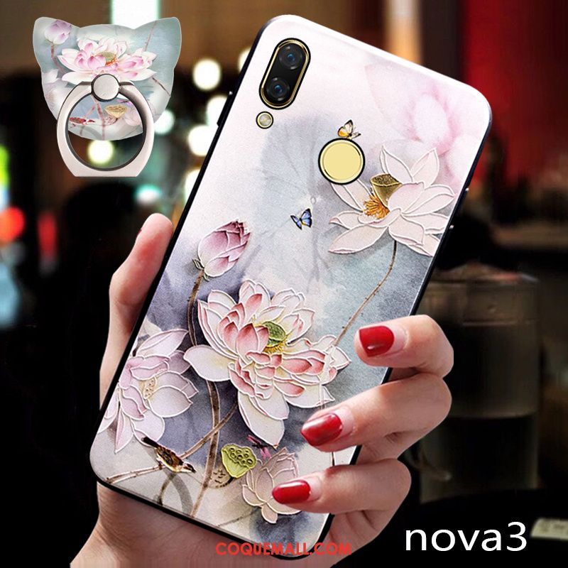 Étui Huawei Nova 3 Style Chinois Tout Compris Personnalité, Coque Huawei Nova 3 Protection Support