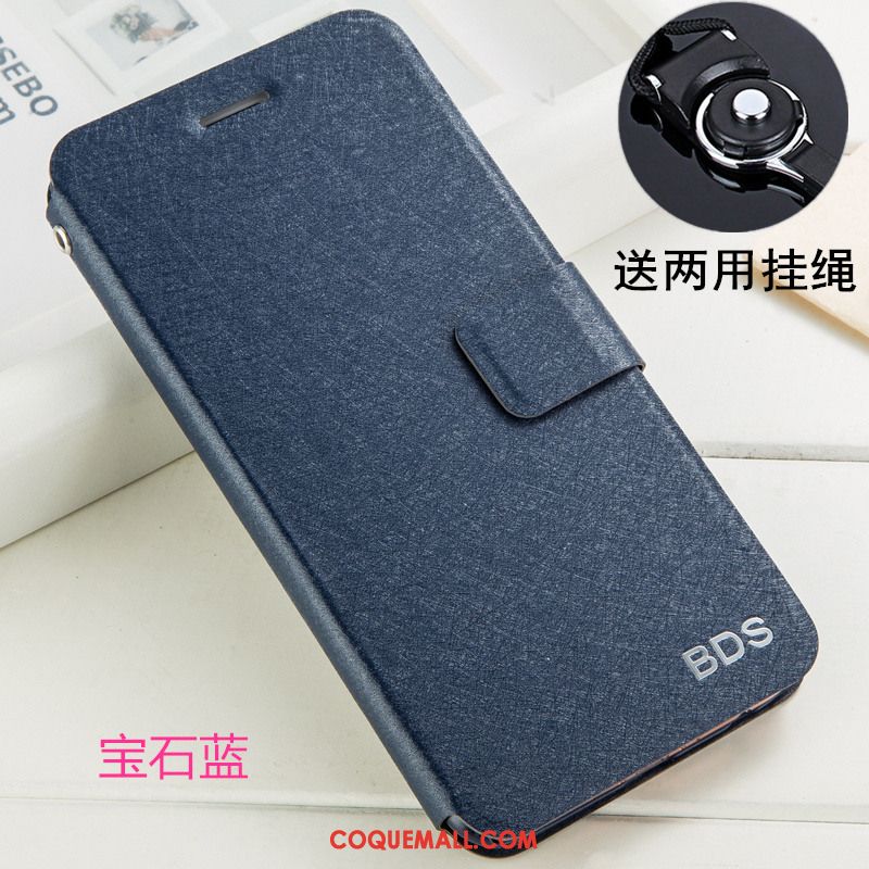 Étui Huawei Nova 3 Support Étui En Cuir Bleu, Coque Huawei Nova 3 Téléphone Portable Incassable