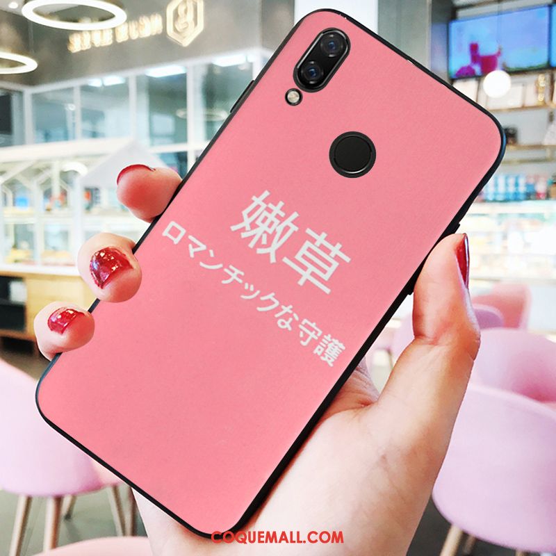 Étui Huawei Nova 3 Téléphone Portable Fluide Doux Support, Coque Huawei Nova 3 Incassable Rose