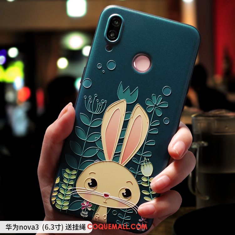 Étui Huawei Nova 3 Téléphone Portable Tendance Charmant, Coque Huawei Nova 3 Fluide Doux Dessin Animé