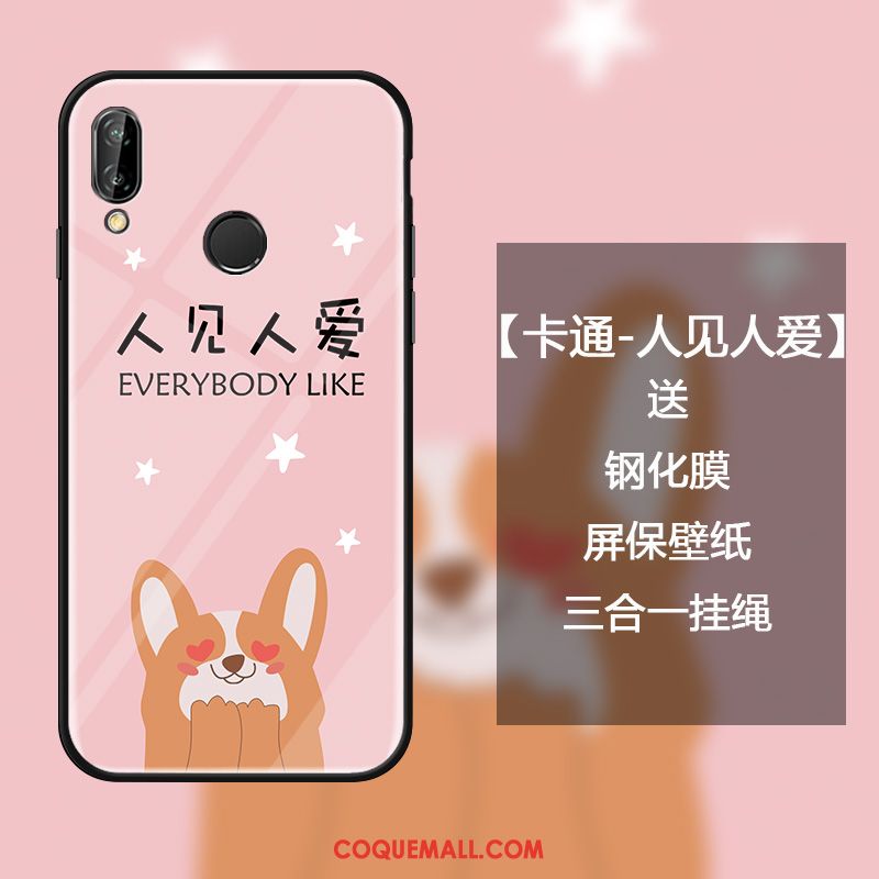 Étui Huawei Nova 3e Charmant Miroir Téléphone Portable, Coque Huawei Nova 3e Ornements Suspendus Tendance