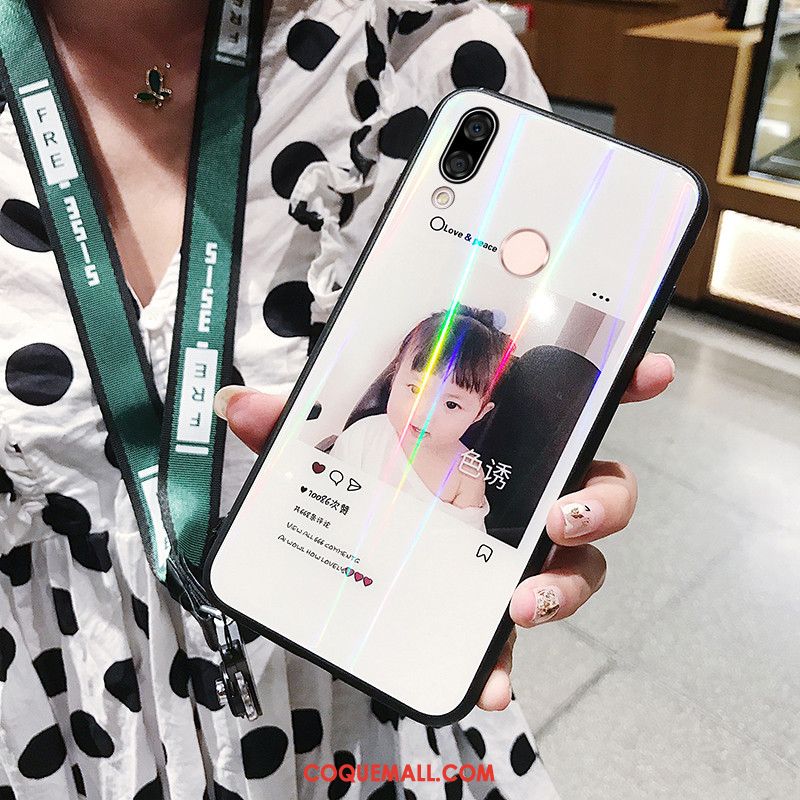 Étui Huawei Nova 3e Coloré Amoureux Téléphone Portable, Coque Huawei Nova 3e Incassable Créatif