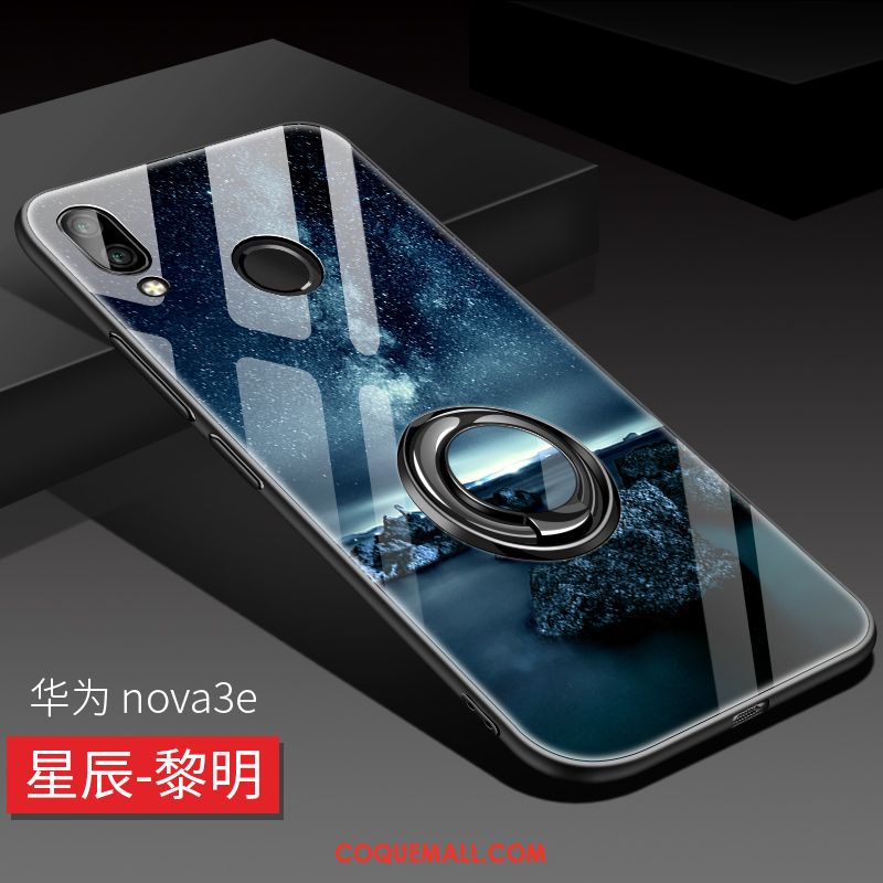 Étui Huawei Nova 3e Créatif Protection Net Rouge, Coque Huawei Nova 3e Téléphone Portable Personnalité