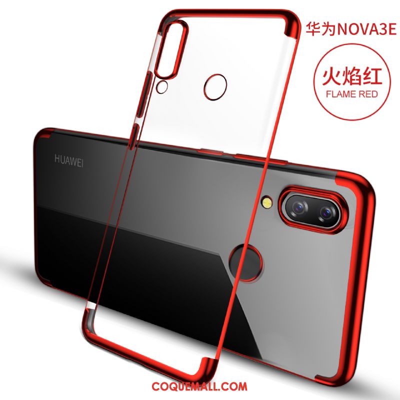 Étui Huawei Nova 3e Fluide Doux Transparent Marque De Tendance, Coque Huawei Nova 3e Verre Tout Compris