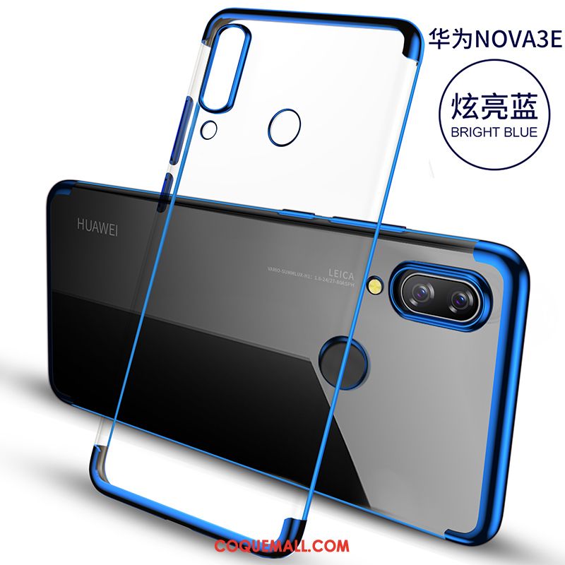 Étui Huawei Nova 3e Fluide Doux Transparent Marque De Tendance, Coque Huawei Nova 3e Verre Tout Compris