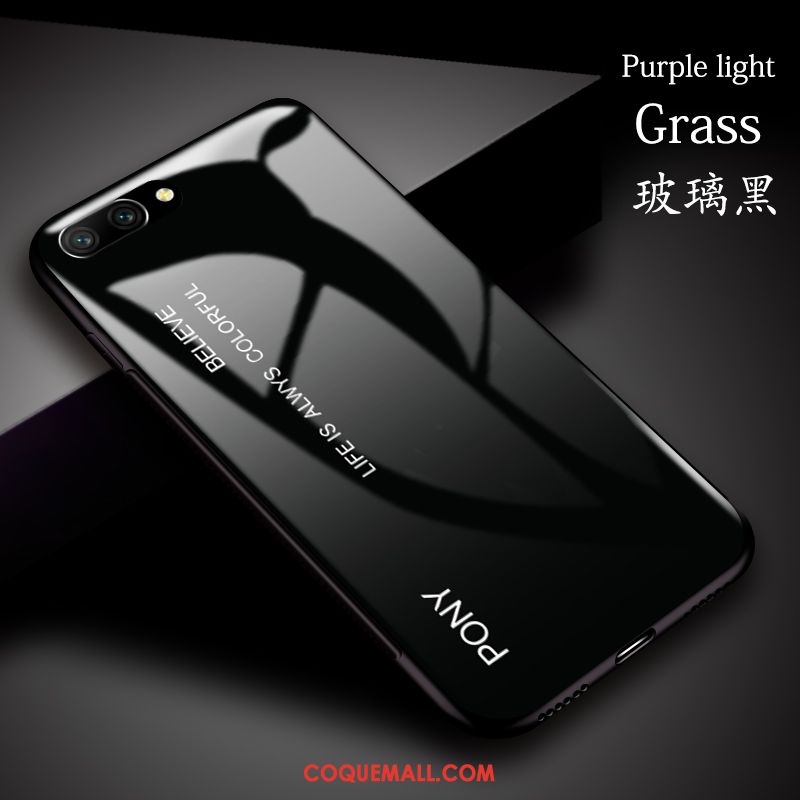 Étui Huawei Nova 3e Marque De Tendance Personnalité Protection, Coque Huawei Nova 3e Simple Verre