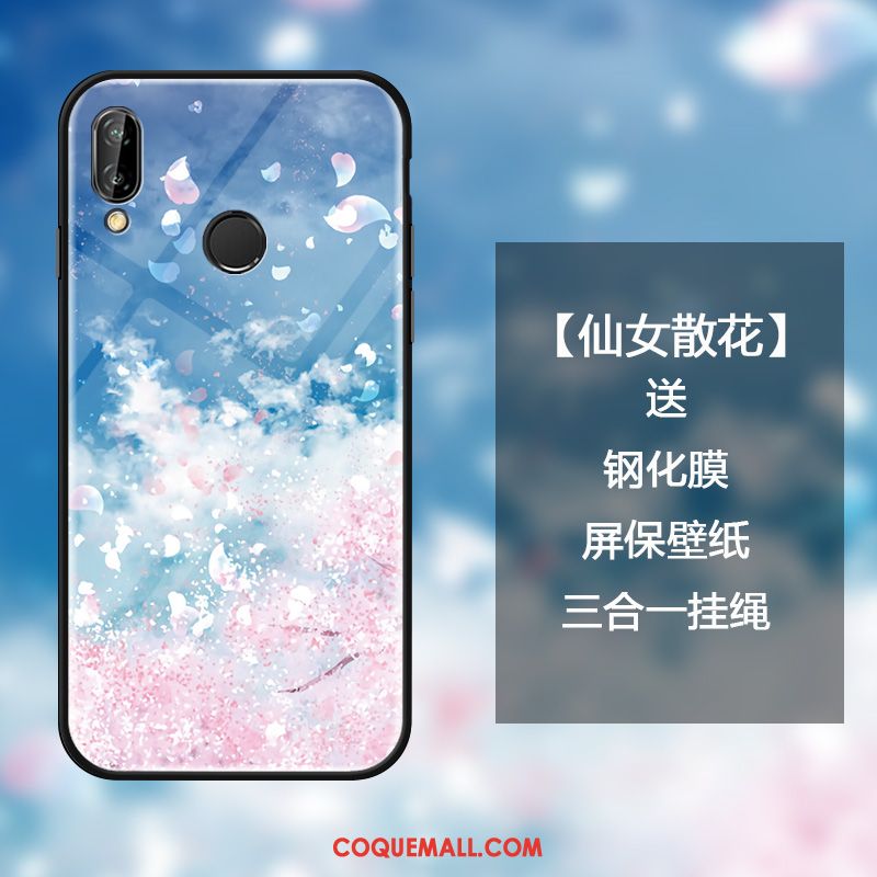 Étui Huawei Nova 3e Miroir Ornements Suspendus Créatif, Coque Huawei Nova 3e Protection Téléphone Portable