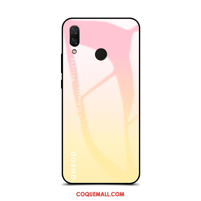 Étui Huawei Nova 3e Personnalité Créatif Jaune, Coque Huawei Nova 3e Mignonne Incassable