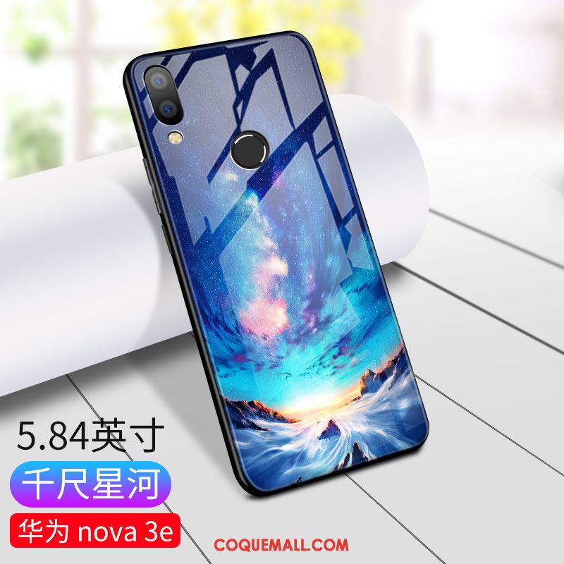 Étui Huawei Nova 3e Personnalité Incassable Téléphone Portable, Coque Huawei Nova 3e Nouveau Ornements Suspendus