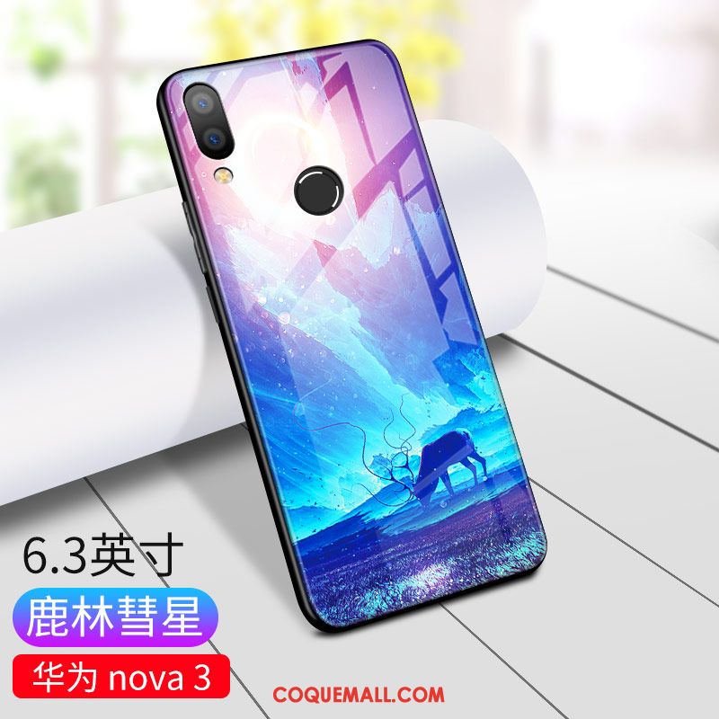 Étui Huawei Nova 3e Personnalité Incassable Téléphone Portable, Coque Huawei Nova 3e Nouveau Ornements Suspendus