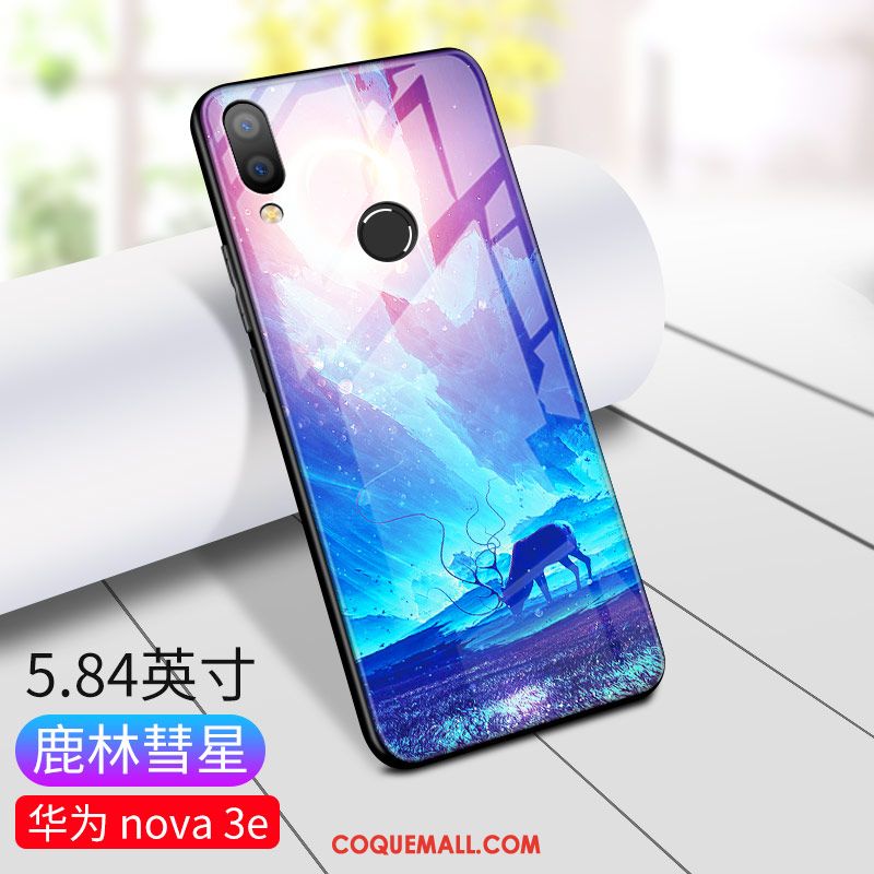 Étui Huawei Nova 3e Personnalité Incassable Téléphone Portable, Coque Huawei Nova 3e Nouveau Ornements Suspendus