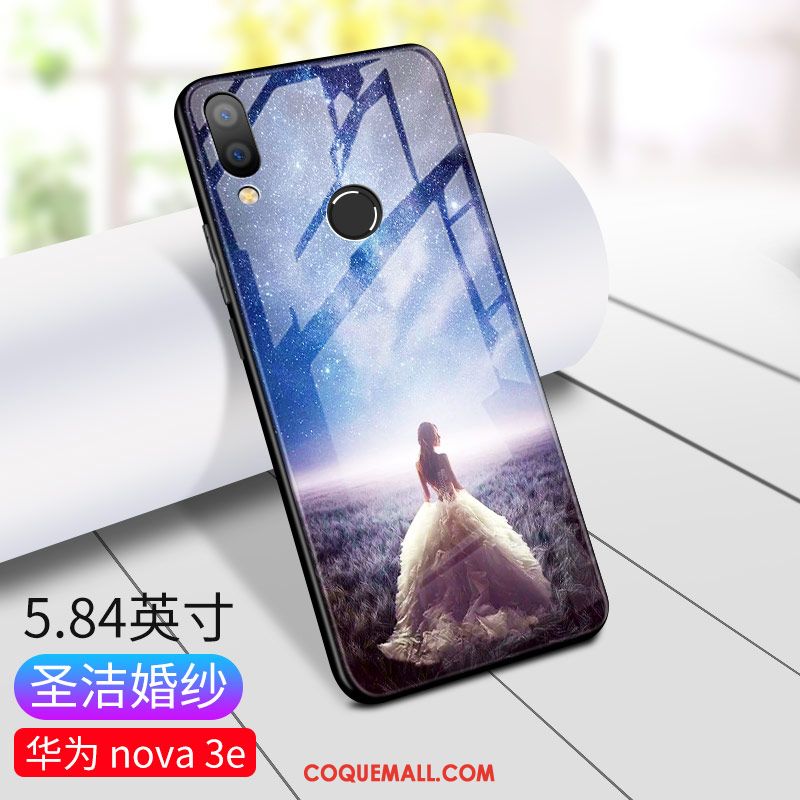 Étui Huawei Nova 3e Personnalité Incassable Téléphone Portable, Coque Huawei Nova 3e Nouveau Ornements Suspendus